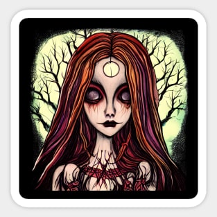 Gothic Fantasies: Alternative Style Evokes Hauntingly Beautiful Nightmares Sticker
